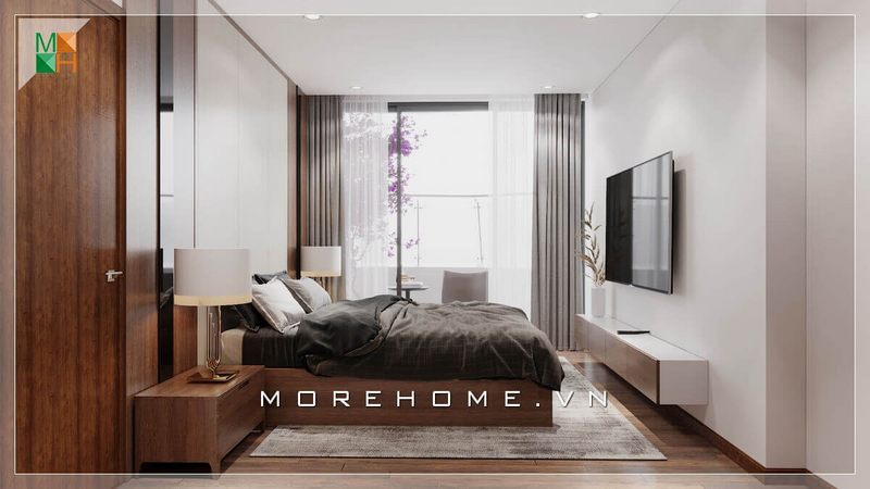 Thiết kế nội thất phòng ngủ diện tích nhỏ cho nhà phố, chung cư phong cách hiện đại