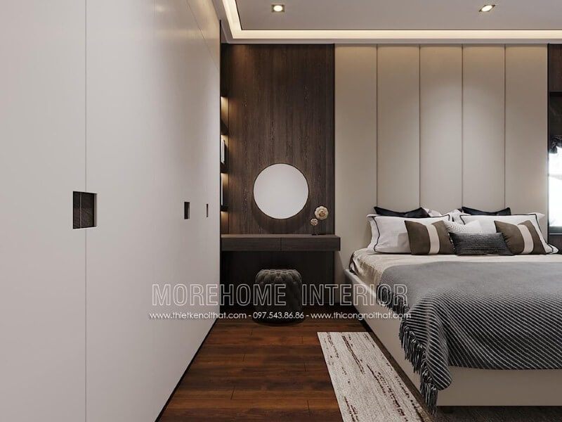 Bàn trang điểm hiện đại đẹp cho nội thất phòng ngủ.