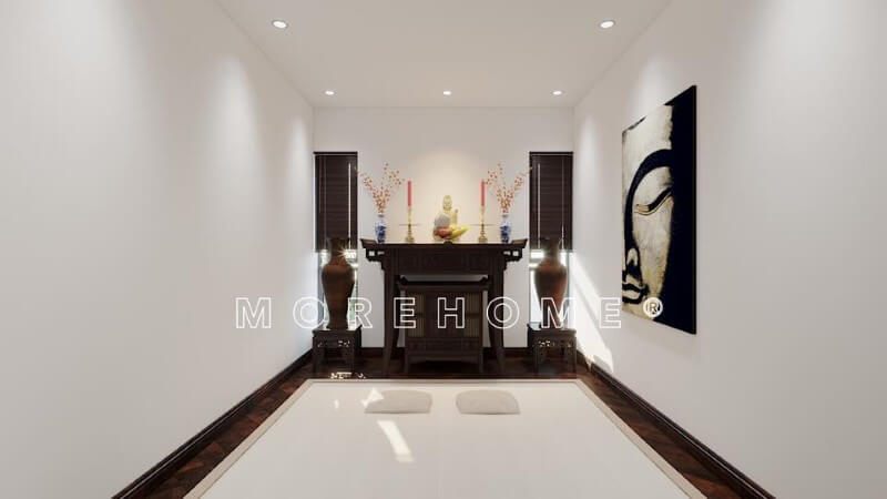 Mẫu tủ thờ gỗ tự nhiên cao cấp cho nhà phốbiệt thự sang trọng